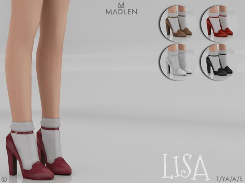 Sims 4 50’s Shoes CC