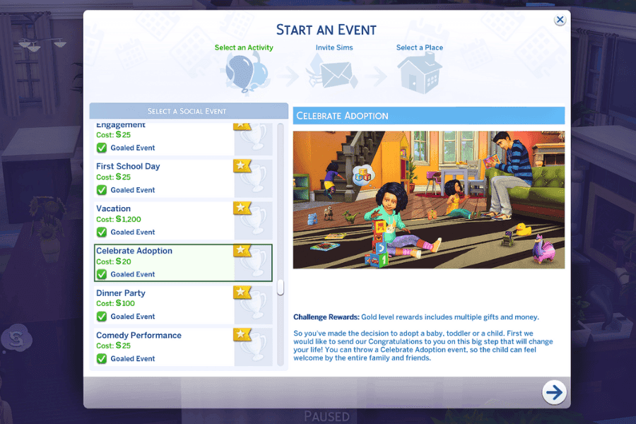 Sims 4 Celebrate Adoption Event Mod