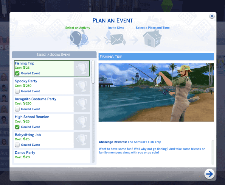 Sims 4 Fishing Trip Event Mod