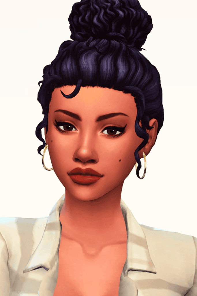 Sims 4 Messy Bun Hair