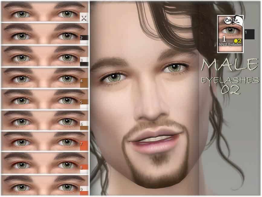 Sims 4 Male Eyelashes CC