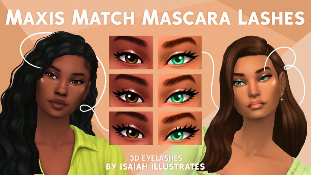 Sims 4 Maxis Match 3D Lashes