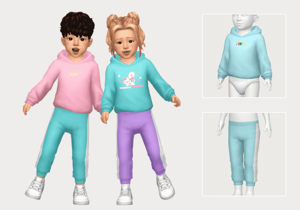 Sims 4 Toddler CC Jogger Set