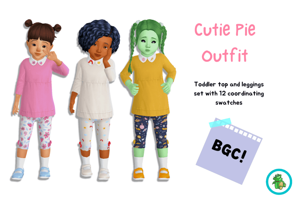 Cutie Pie Sims 4 Toddler CC Outfit