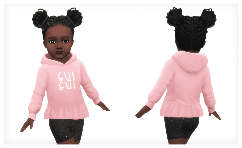 Sims 4 Toddler Girls CC Hoodie