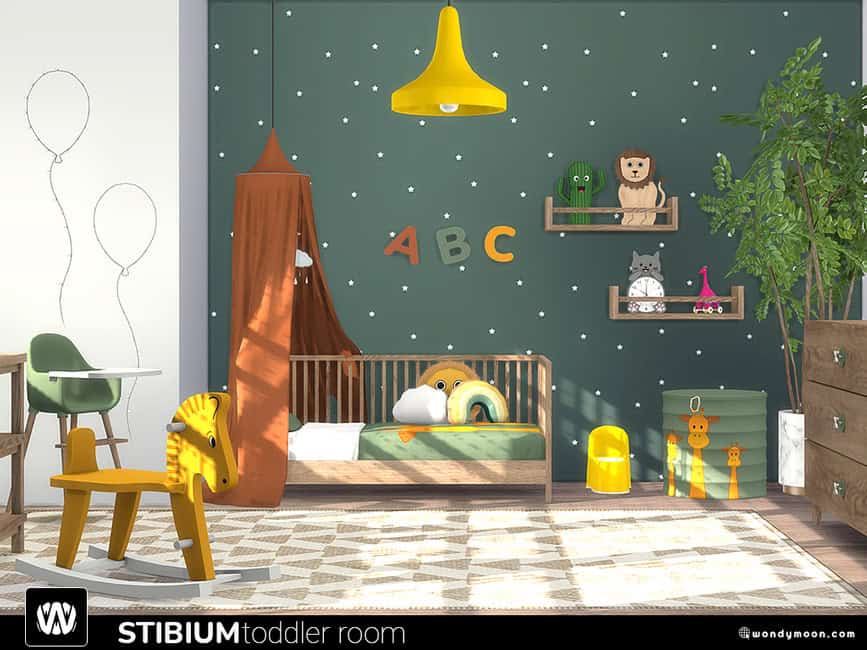 Sims 4 Toddler Room CC Set