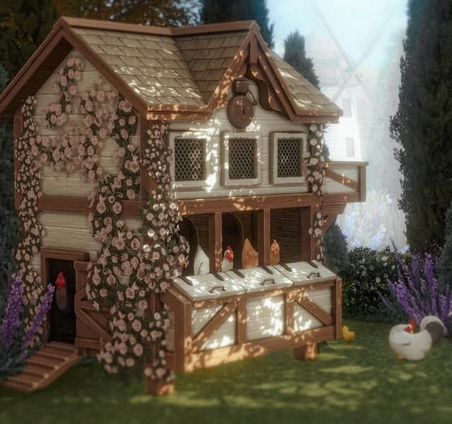 Rustic Cottagecore CC Chicken Coop