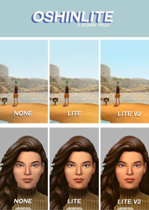 OshinLITE Sims 4 Reshade Preset
