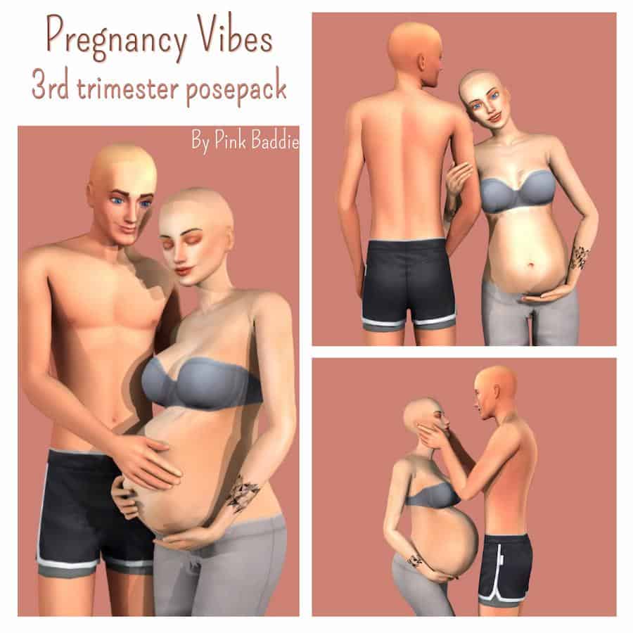 3rd Trimester Sims 4 Pose Pack