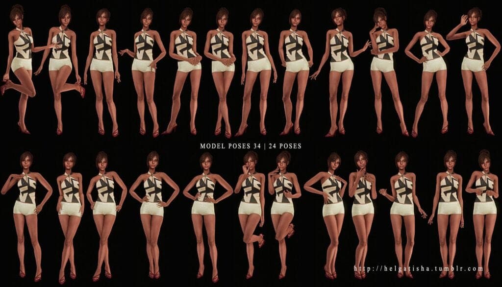 TS4 Model Poses 34