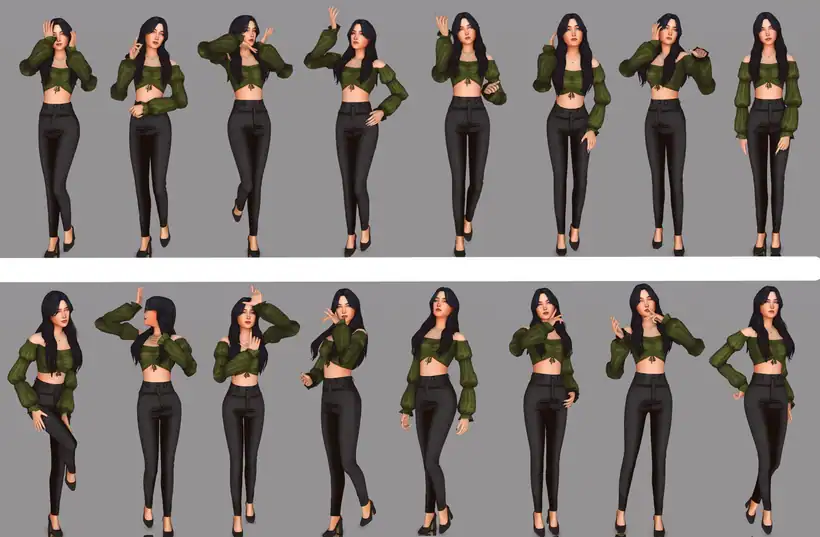 Pose Pack “Marzipan” for CAS