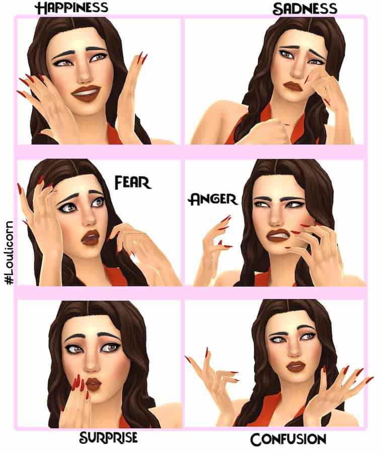 Emotions Sims 4 Gallery Poses
