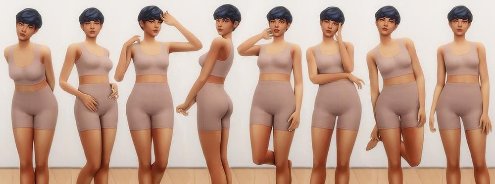 Female Model Poses for CAS
