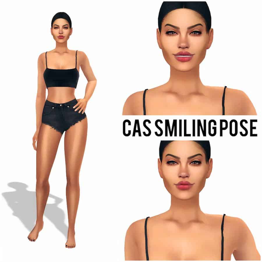 Sims 4 CAS Smiling Pose