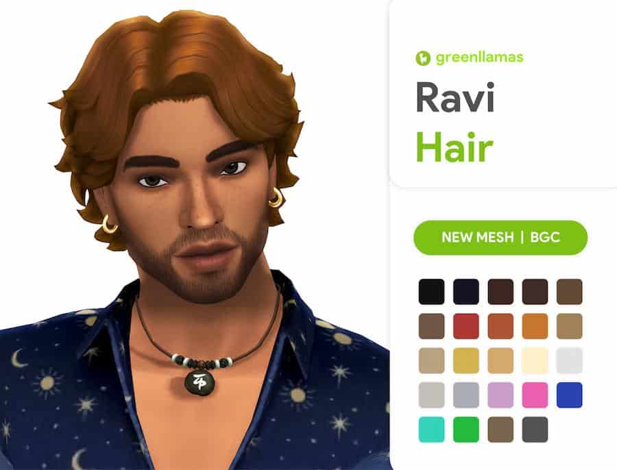 Ravi Male Hair CC