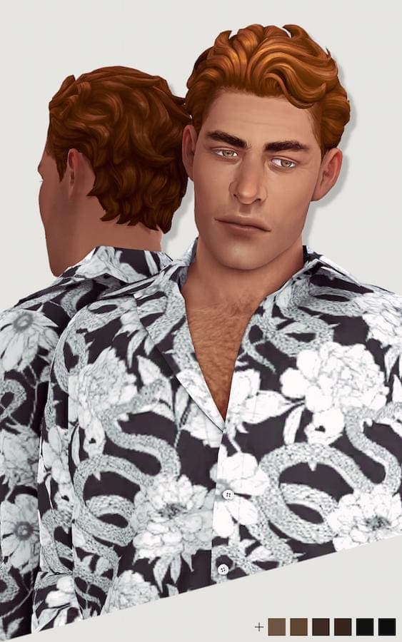 Sims 4 Tousled Male Hair