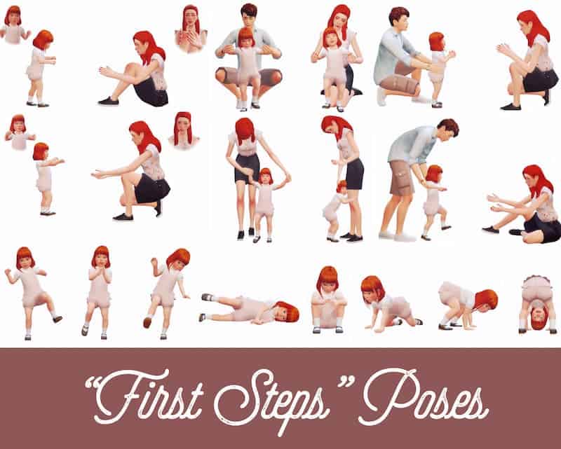 First Steps Sims 4 Toddler Poses