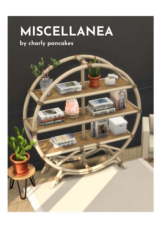 Bookcase Clutter for Sims 4