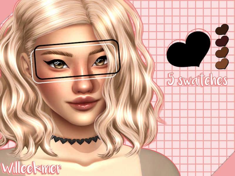 Sims 4 Brown Delight Eyeliner