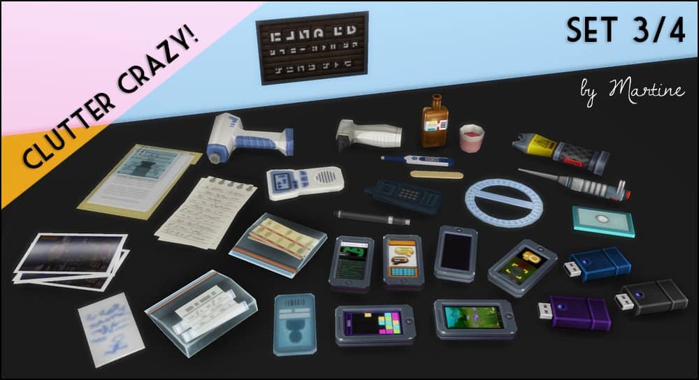Sims 4 Work & Office Clutter