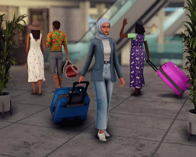 Sims 4 Airport Deco Sims