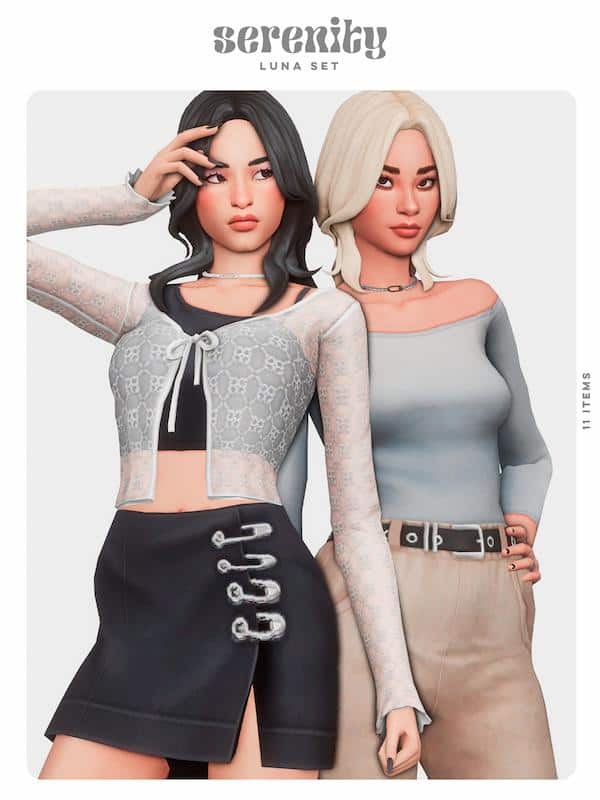 Luna Sims 4 Custom Content Set