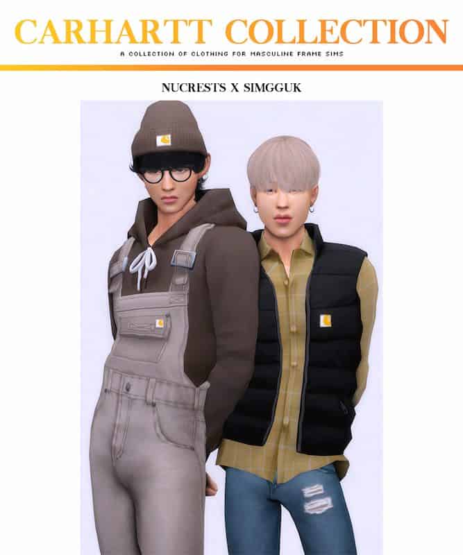 Sims 4 Male CC Carhartt Collection