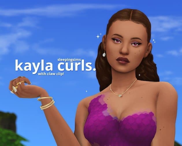 Kayla Claw Clip Sims 4 Hairstyle