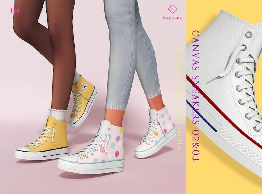 Sims 4 Canvas Sneakers