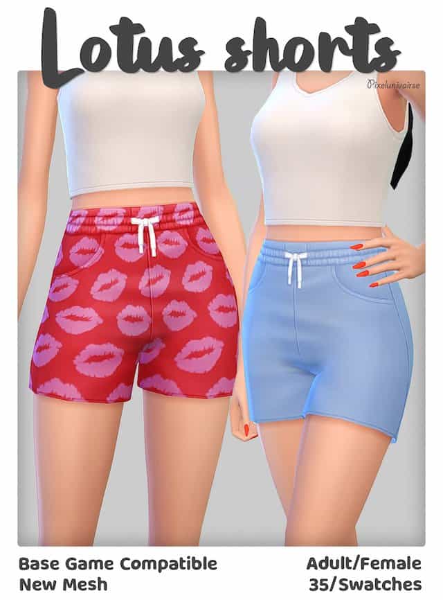 Lotus Sims 4 Lounge Shorts