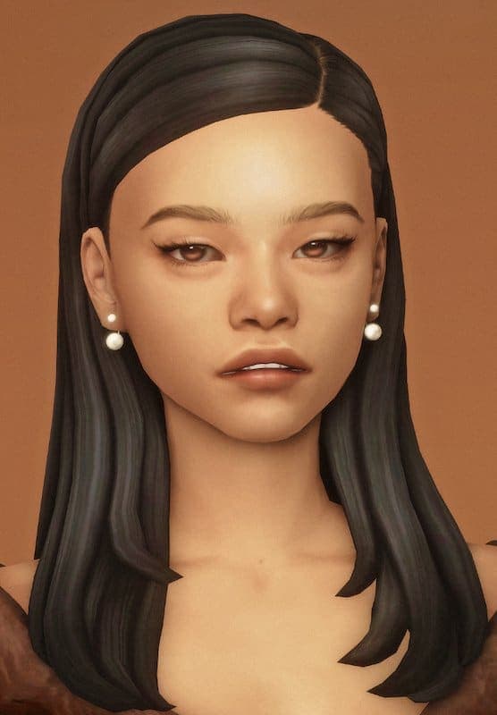 Daphne Sims 4 Straight Hairstyle