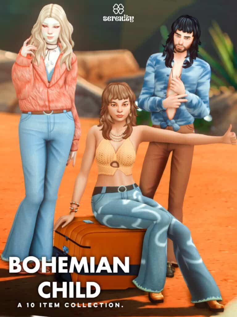 Bohemian Sims 4 CC Pack