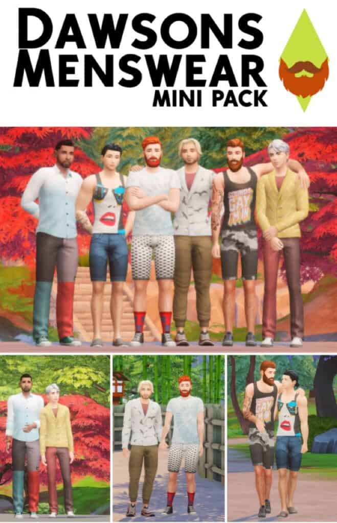 Sims 4 Male CC Pack