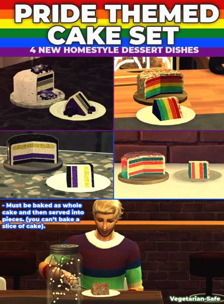 Sims 4 Pride Cake Set