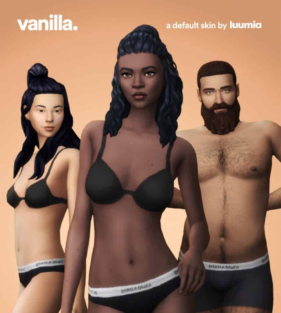 Vanilla Sims 4 Default Skin