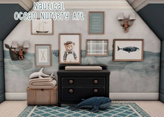 Nautical Ocean Nursery Art