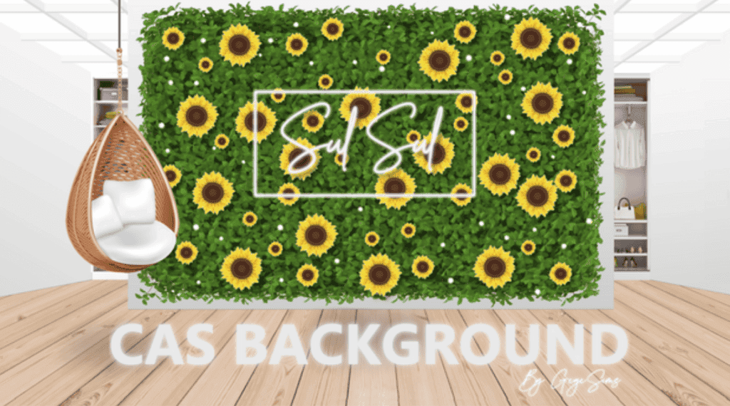 Sunflower Series Sims 4 CAS Background