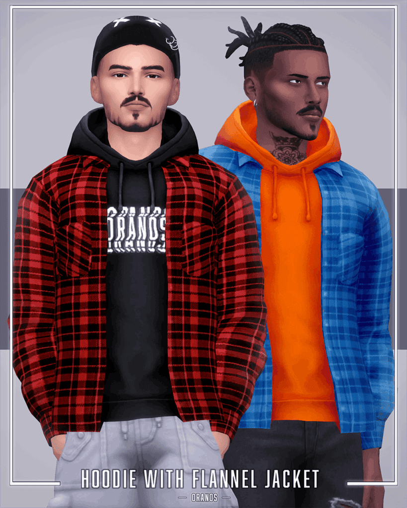 Hoodie With Flannel Jacket