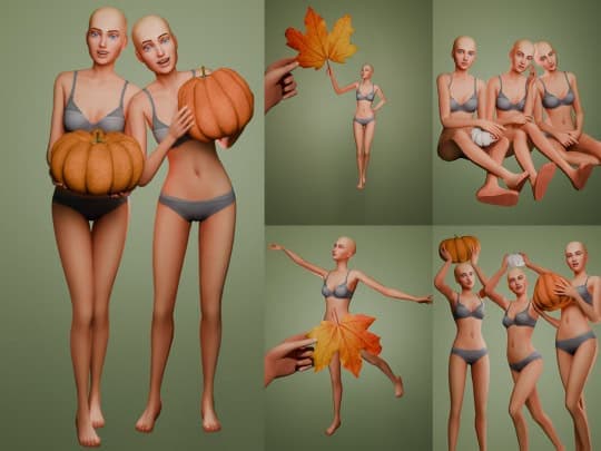 Pumpkin Pals Pose Pack