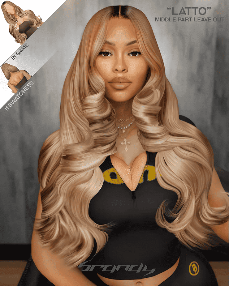 “Latto” Middle Part Leave Out
