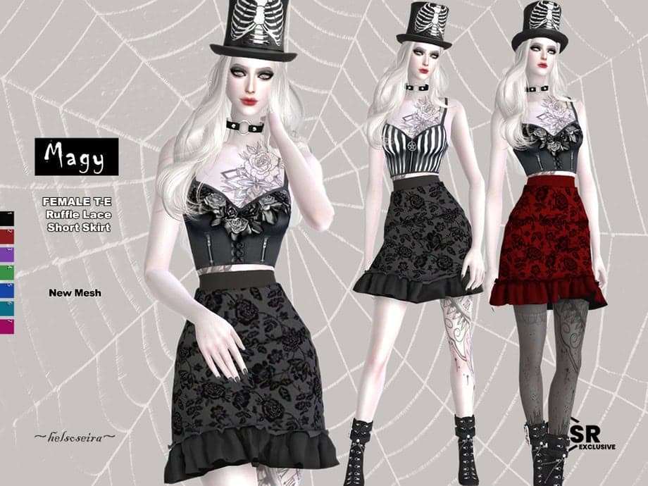 Goth Short Skirt