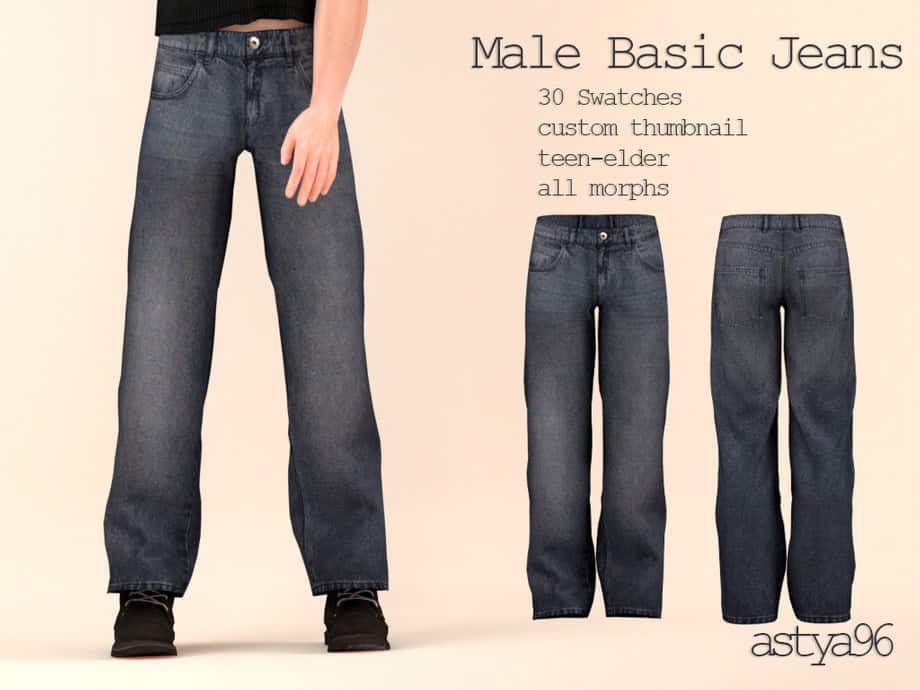 Male Basic Jeans