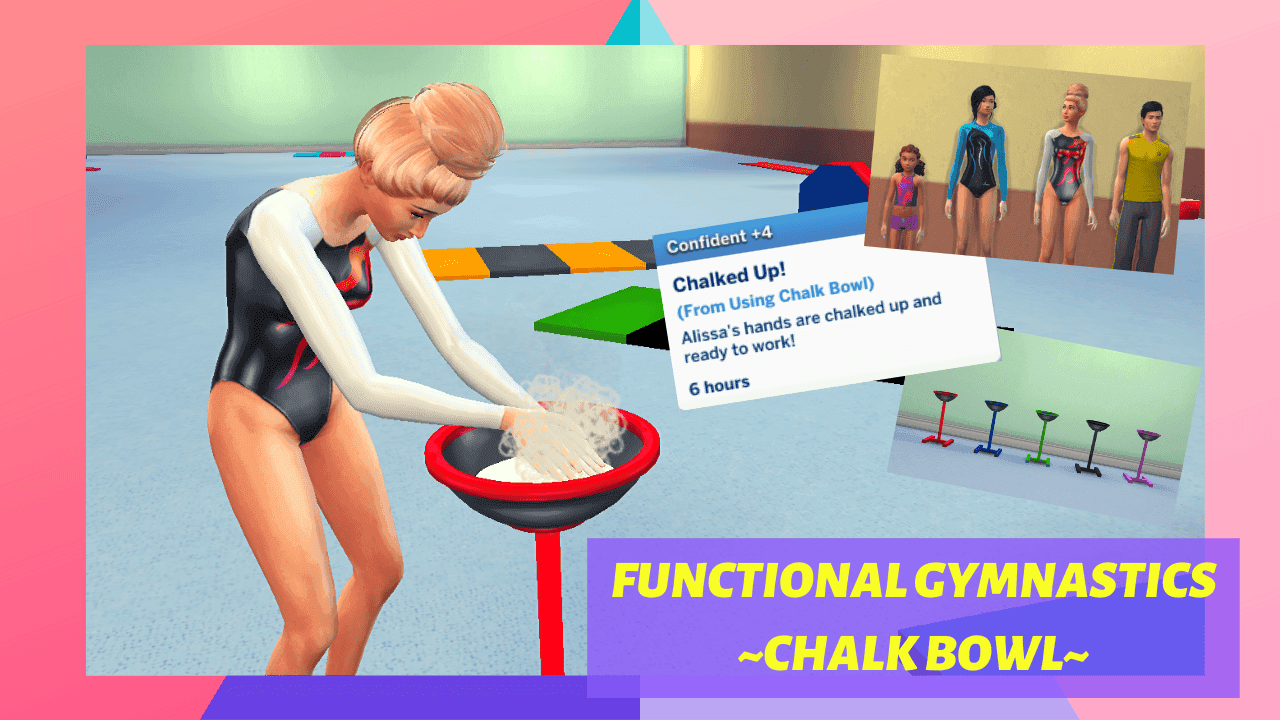 Sims 4 Functional Gymnastics Chalk Bowl