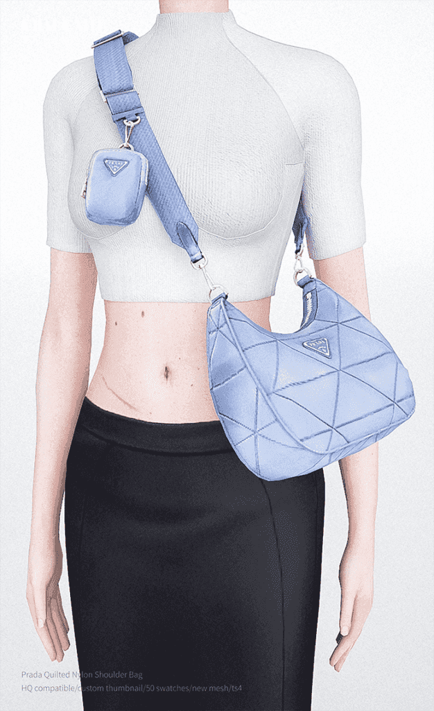 Prada Quilted Nylon Shoulder Bag