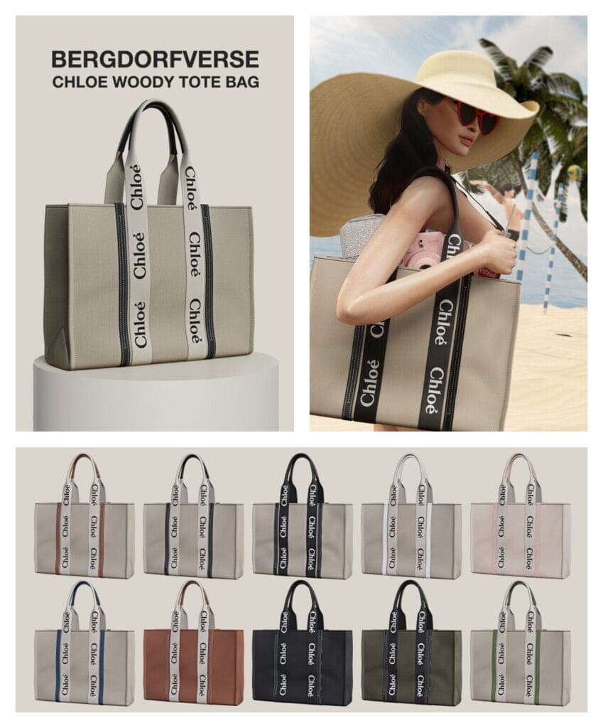 Chloe Woody Tote Bag