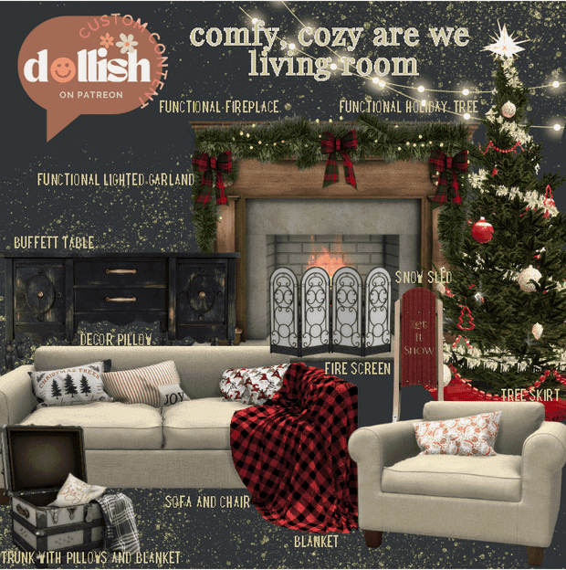 Comfy, Cozy Are We living Room