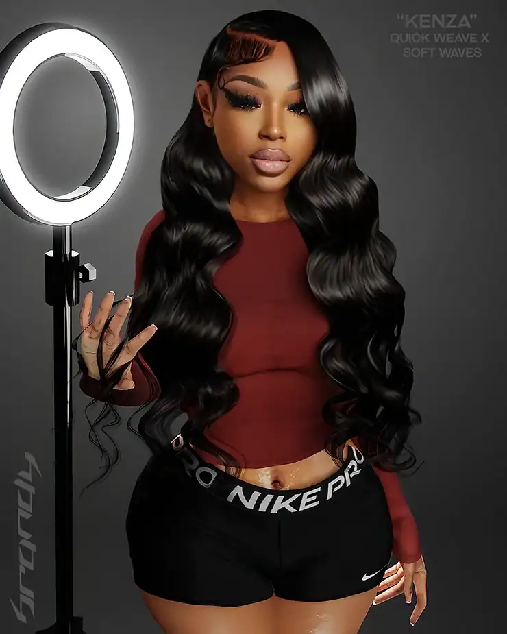 “Kenza” Quick Weave and Soft Waves