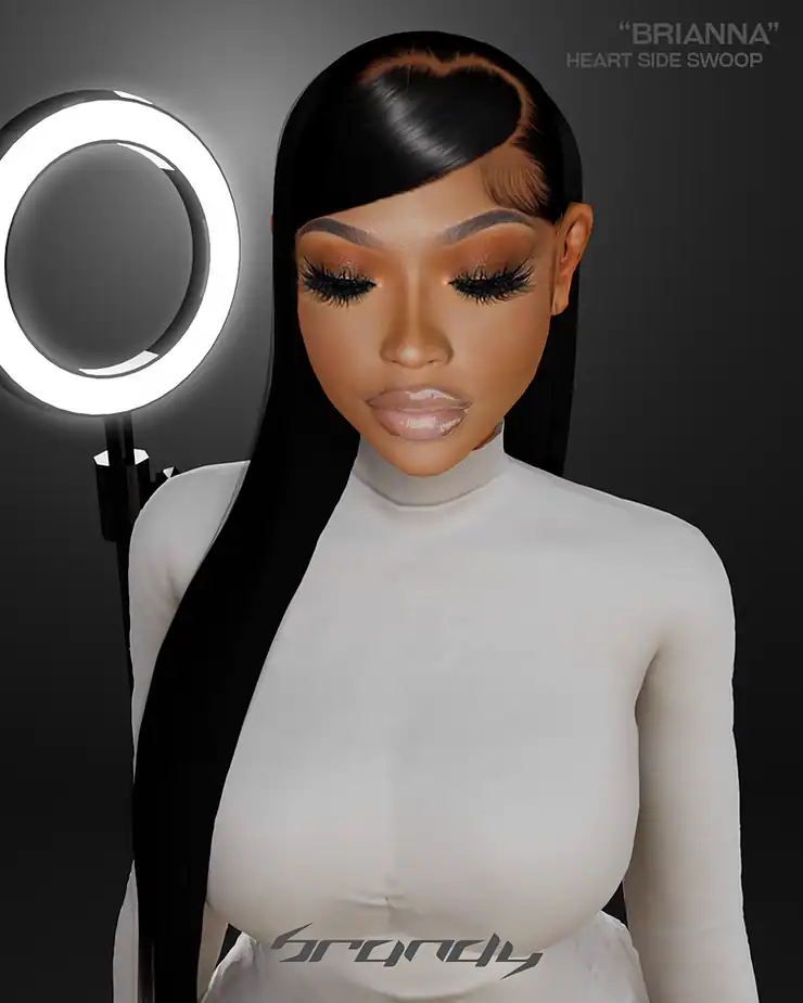 Brianna Heart Side Swoop
