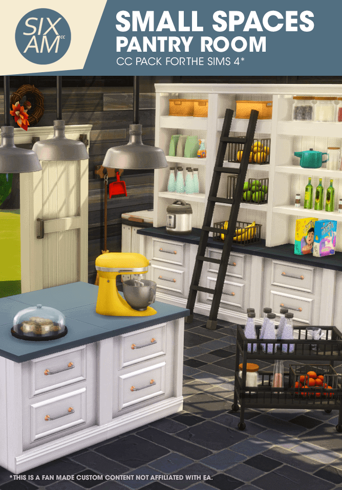 Small Spaces: Pantry Room CC Pack