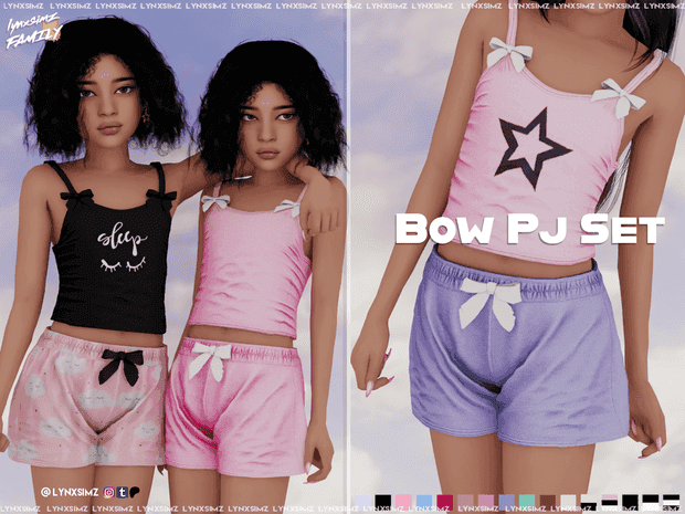 Bow PJs Set